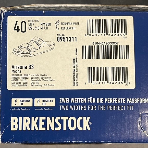 Birkenstock Women’s Arizona Sandals Mocha Suede Soft Footbed Size 9 US - Picture 16 of 16